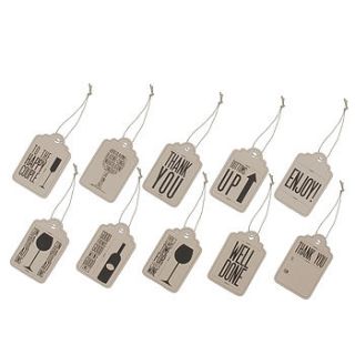 wine lovers gift tags set of ten by the contemporary home