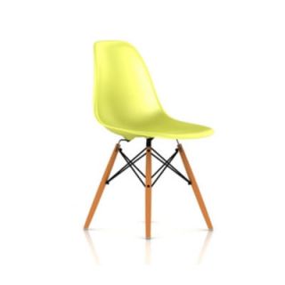 Herman Miller ® Eames DSW   Molded Plastic Side Chair with Dowel Leg
