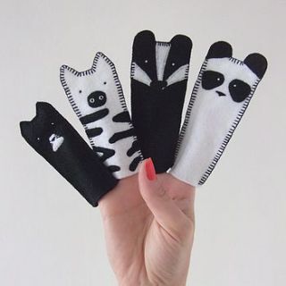 set of animal finger puppets by amypanda