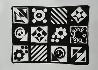 patchwork travel playmat black and white by pretty wonderful