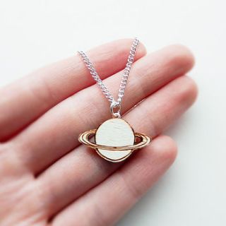 saturn necklace by kate rowland illustration