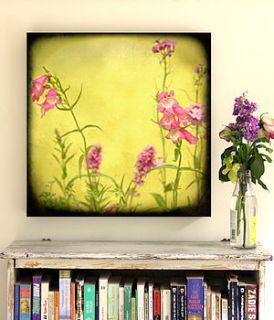wild garden flowers print by rossana novella wall decor
