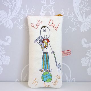 'best dad in the world' glasses case by seabright designs
