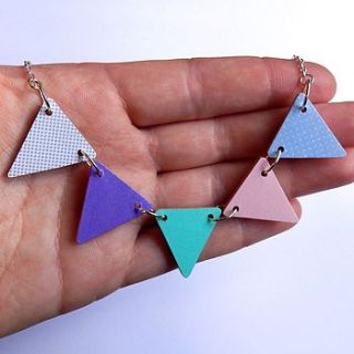 polka bunting necklace by lucie ellen