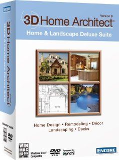 3D Home Architect Home & Landscape Deluxe Suite Version 9 [Old Version] Software