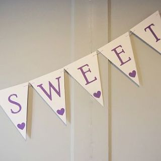 bespoke personalised large card bunting by daisyley