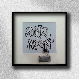 'sun & moon' cassette tape artwork by retrocassettro