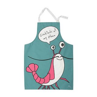 'cocktails at my place' apron by gone crabbing limited