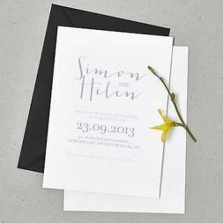 'love note' wedding stationery set by doodlelove