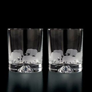 pair of elephant tumblers by inkerman london