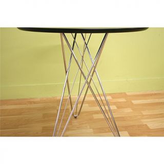 Daimen Small Black Round Dining Table