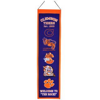 NCAA Clemson Tigers Wool Heritage Banner College Themed