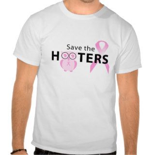 Save the hooters breast cancer awareness shirt