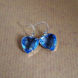 vintage heart earrings by melissa morgan designs