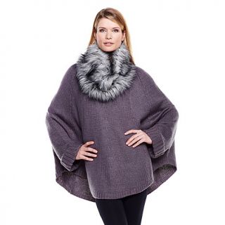 Cozy Chic by Jamie Gries Poncho with Removable Collar