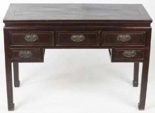 XS1016Y Chinese Antique Desk Table, circa 1900, Zhejiang Province China, Southern Elm (Beech   Jumu)   Home Office Desks