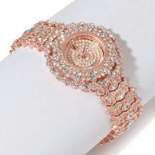 Victoria Wieck Crystal Marquise and Round Watch