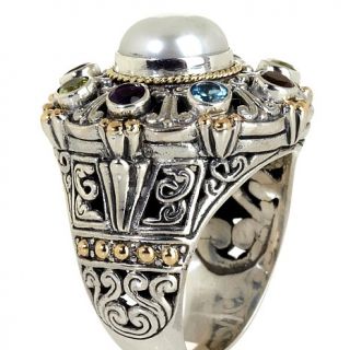 Bali Designs by Robert Manse Sterling Silver and 18K Gold 2 Tone Cultured Fresh