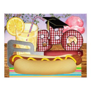 Graduation BBQ   Cookout Party   SRF Personalized Announcements