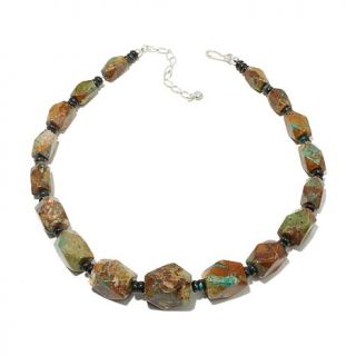 Jay King Multicolored Turquoise Beaded Sterling Silver 19" Necklace