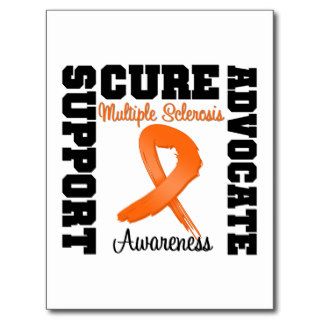 Multiple Sclerosis Support Advocate Cure Postcard