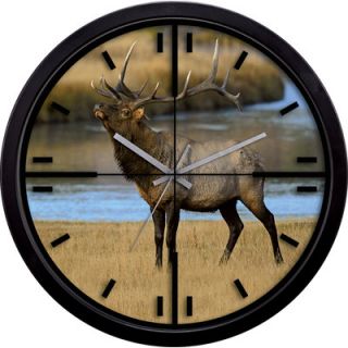 La Crosse Technology Elk in Crosshairs Wall Clock