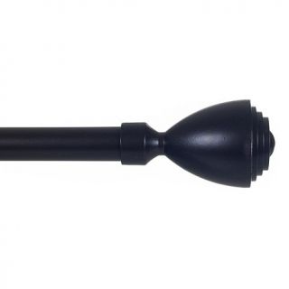 Lavish Home 3/4" Rubbed Bronze Curtain Rod with Urn Finial