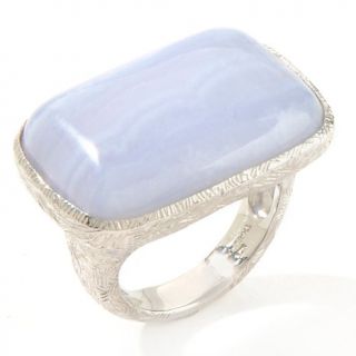 Rarities Fine Jewelry with Carol Brodie East/West Blue Lace Agate Sterling Sil