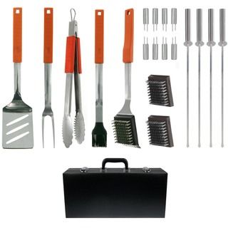 Mr. Bar.B.Q 20 piece Barbecue Tool Set with Case Mr. Bar B Q Grilling Tools & Cookware