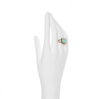 Victoria Wieck Turquoise and Multigemstone "Swirl" Ring