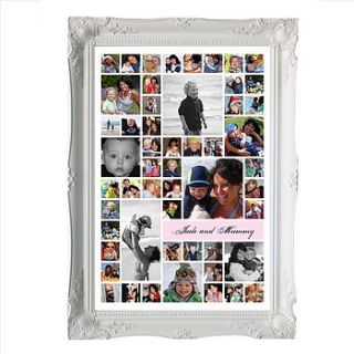 mummy and me personalised photo montage  by the wonderwall print company
