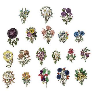 vintage 1950s birthday brooches by maison ami