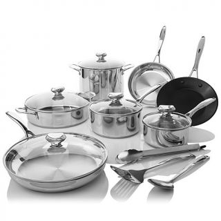 Wolfgang Puck Bistro Elite 15 piece Stainless Steel Cookware Set
