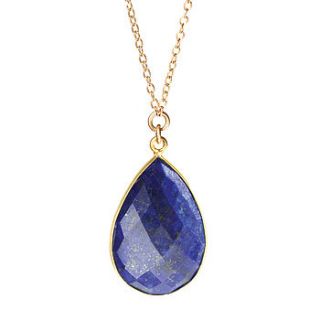 lapis lazuli just one jewel necklace by chupi