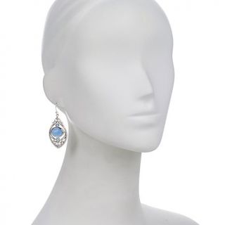Himalayan Gems™ Chalcedony and Gemstone Drop Sterling Silver Earrings