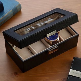 Personal Creations Mini Faux Leather Watch Box