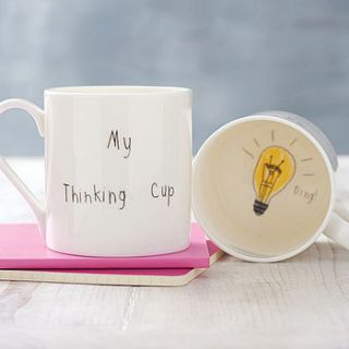 'my thinking cup' mug by death by tea