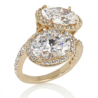 Jean Dousset 8.88ct Absolute Moi et Toi Bypass Ring