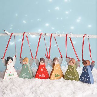 six personalised angels by chantal devenport designs