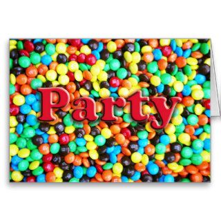 Candy M&Ms party h 26 Cards