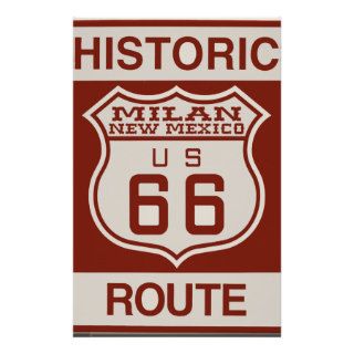 Milan New Mexico Route 66 Stationery