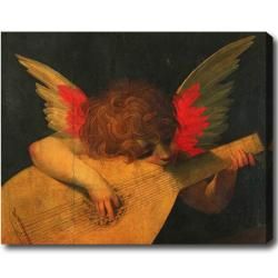 Rosso Fiorentino 'Musician Angel' Hand painted Oil on Canvas Canvas