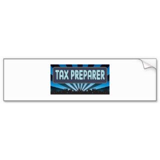 Tax Preparer Marquee Bumper Sticker