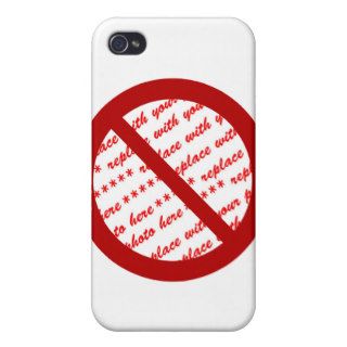Prohibit or Ban Symbol   Add Image iPhone 4 Covers