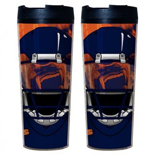 Chicago Bears NFL Travel Mugs with Lids   Set of 2