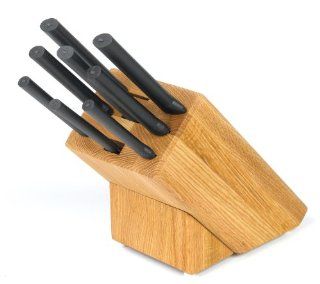 Rada Cutlery G243 Colossal Knife Oak Block Set Rada Knives Kitchen & Dining