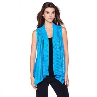Slinky® Brand Shawl Collar Crochet Vest