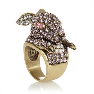 Heidi Daus "Honey Bunny" Crystal Accented Ring