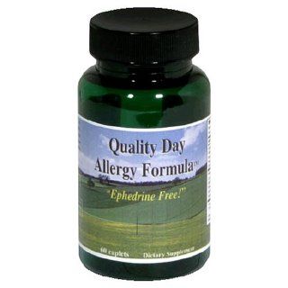 Quality Day Allergy Formula Epherine Free (60 Caplets) Health & Personal Care