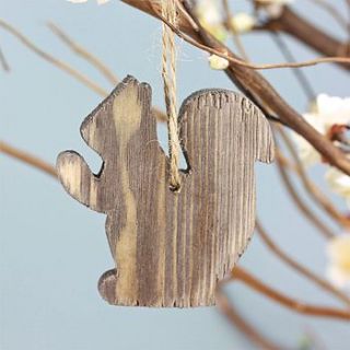 wooden squirrel decoration by lisa angel homeware and gifts